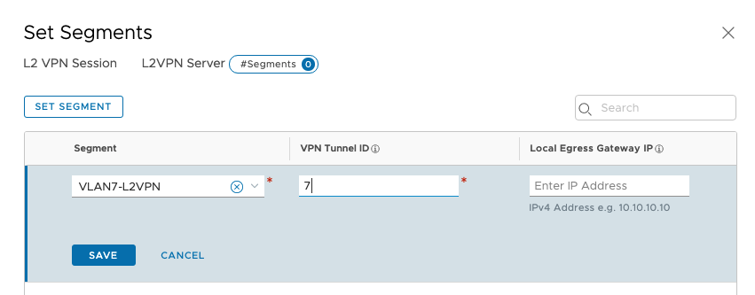 L2VPN Server Session