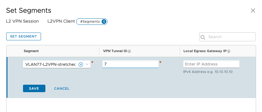 L2VPN Client Session